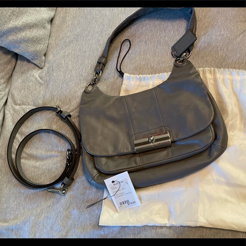 Grey Coach Kristin Convertible Crossbody